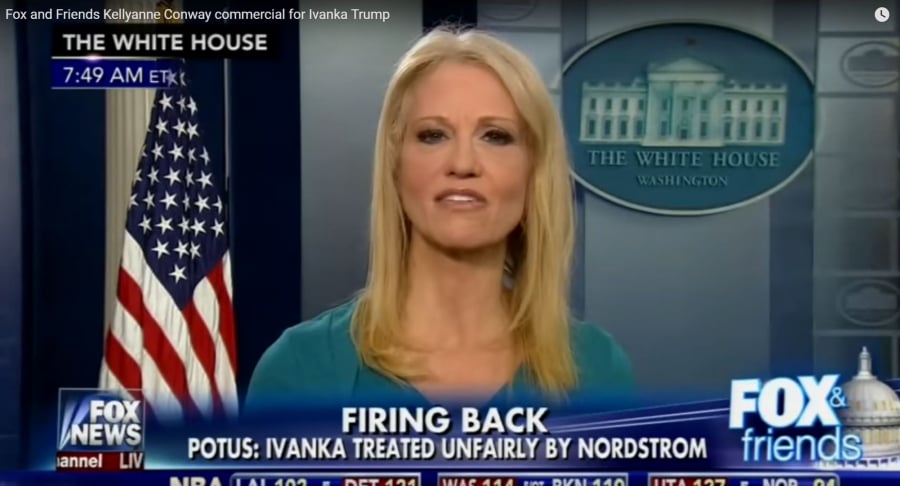 Kellyanne Conway w programie Fox & Friends emitowanym przez Fox News.